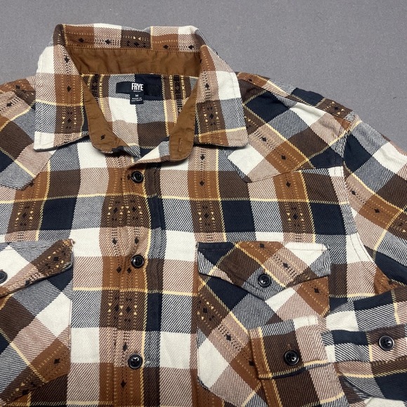 Frye Other - FRYE Mens Plaid Flannel Shirt Long Sleeve‎ Button Up Western Style Size Medium